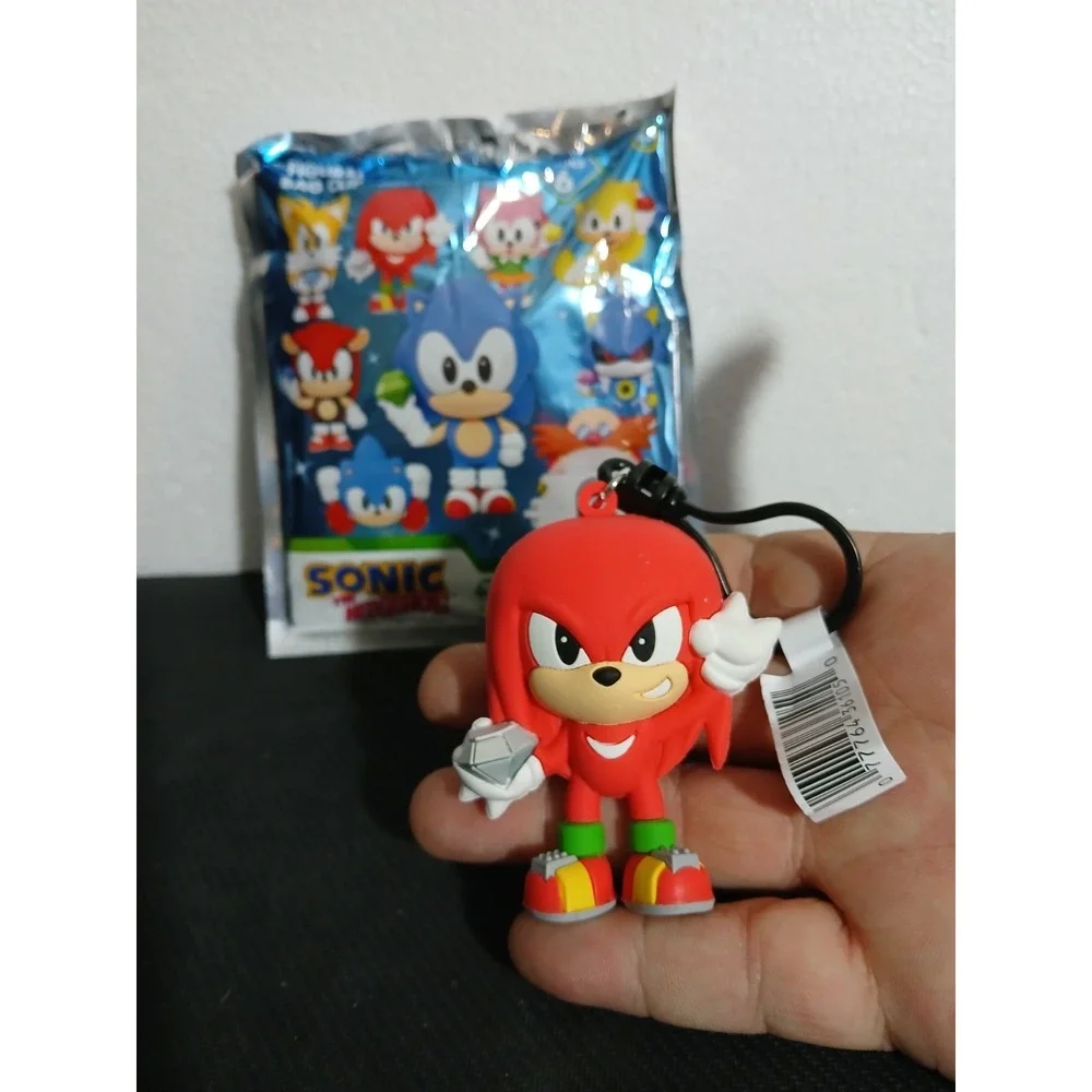 Sega Sonic Knuckles Series 6 Anniversary Key Chain Monogram Bag Clip Collectible